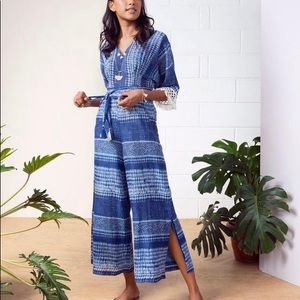 Blue tie dye jumpsuit